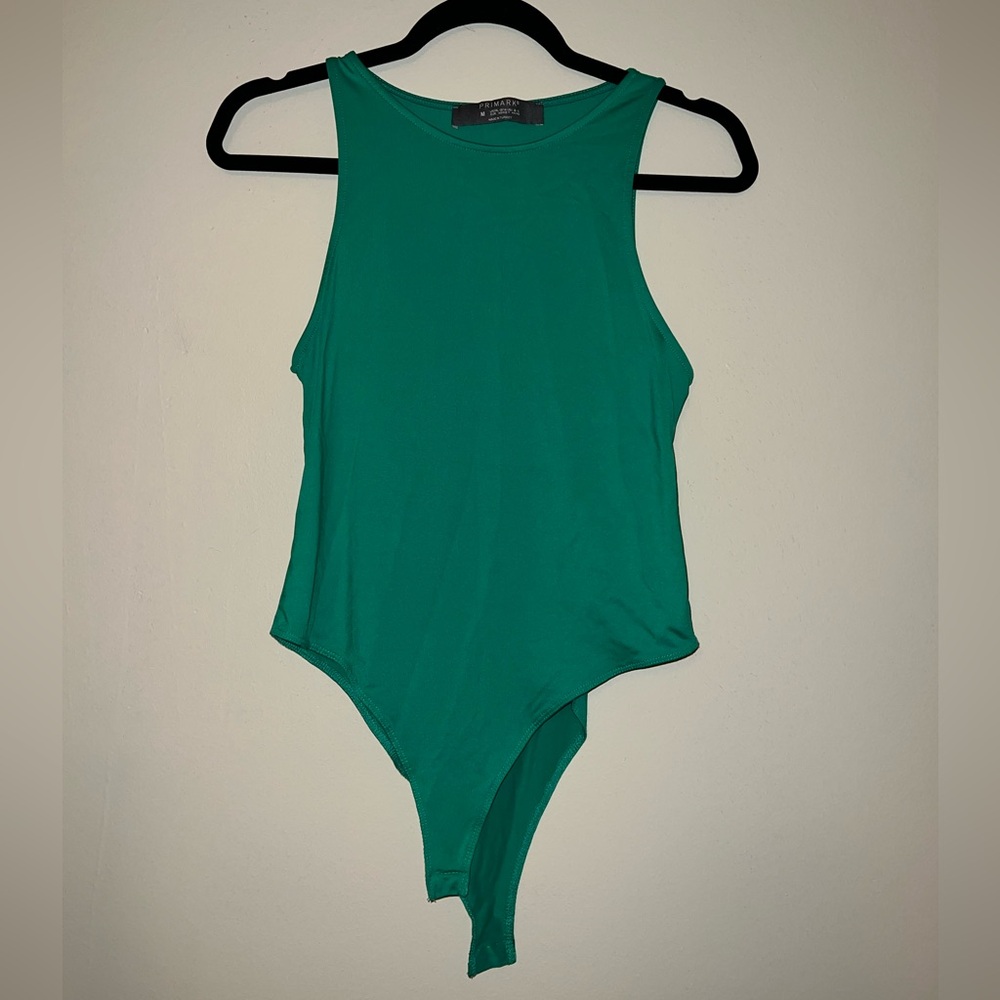 Green Halter Bodysuit